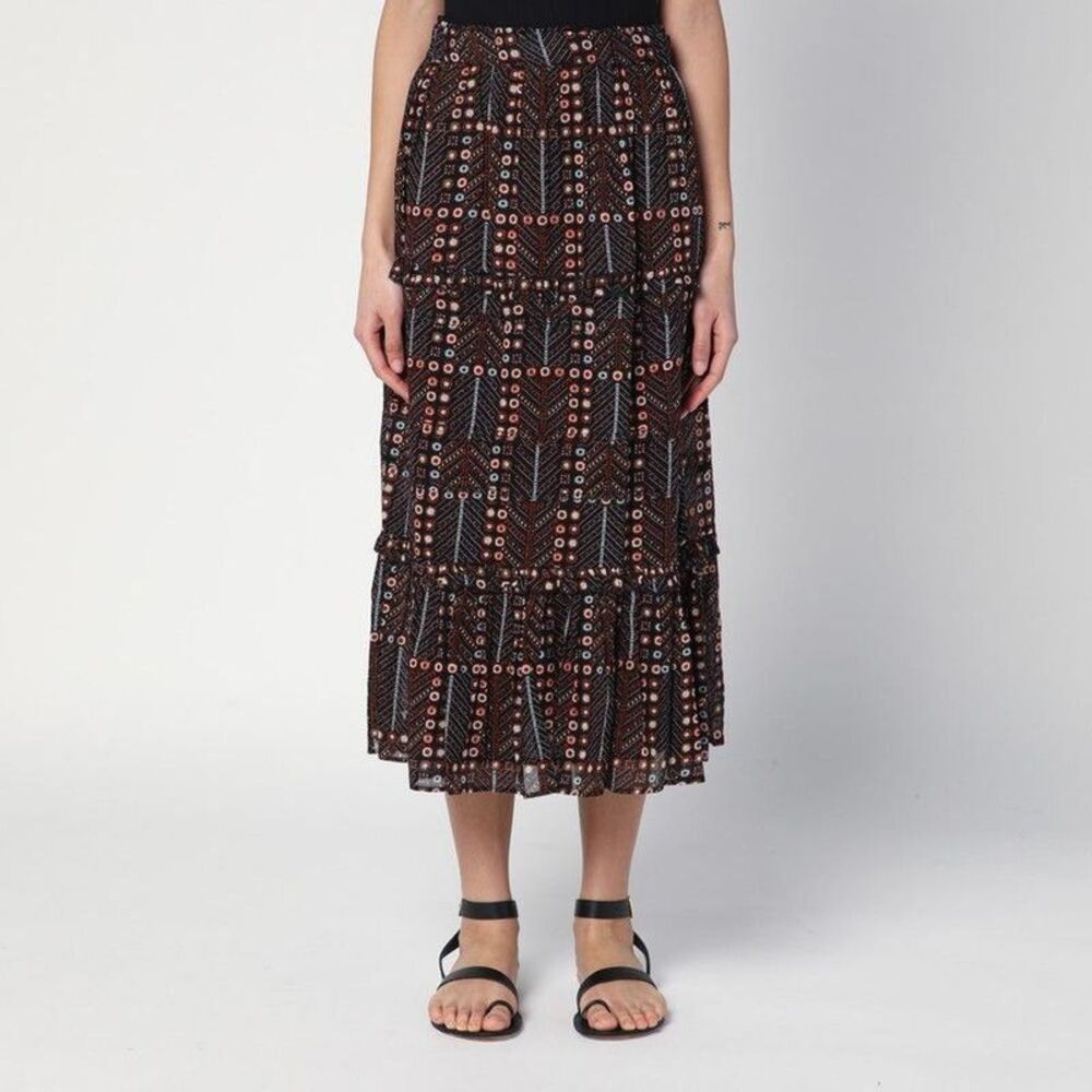 ISABEL MARANT ETOILE Tiered Printed Maxi Skirt Women MULTICOLOR Skirts